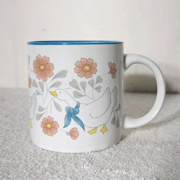 Vintage Blue Ribbon Country Kitchen  Geese Mug - Picture 1 of 9